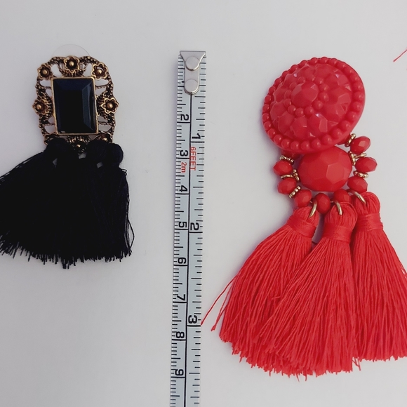 2 Pair Tassel Earrings - Picture 4 of 4